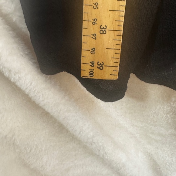 Turquoise Couture Wrap Dress Womens Size XL Black Crepe Goth Knee Length - Picture 6 of 9